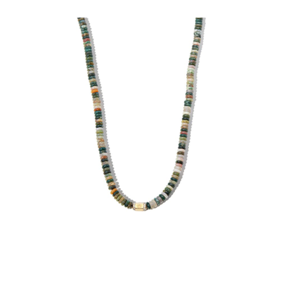 Luis Morais 14kt Yellow Gold Diamond And Gemstone Beaded Necklace