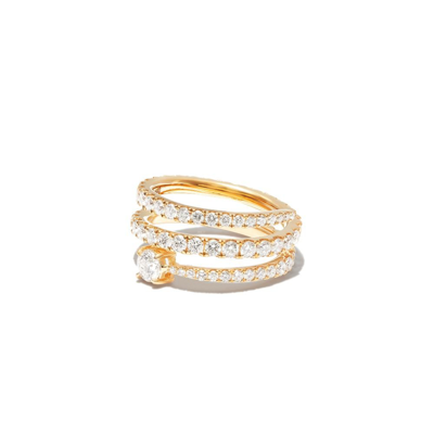 Anita Ko 18kt Yellow Gold Coil Diamond Ring