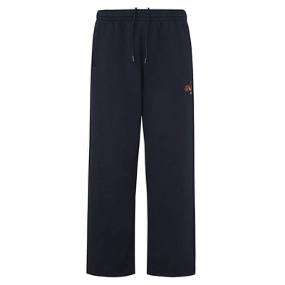Martine Rose Logo Embroidered Elastic Waist Track Pants In Navy