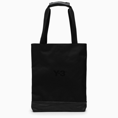 Y-3 Small Black Tech Tote With Logo