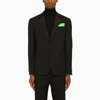 Off-white Black Single-breasted Blazer In Black