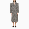 Prada Double-breasted Coat In Black