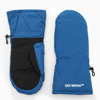 Off-white Bounce Logo-print Padded Shell Ski Mittens In Blue