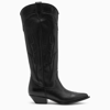 SONORA ROSWELL HIGH BOOTS IN BLACK LEATHER,ROS353BKCALOT03WLE/L_SONOR-BLK_500-36