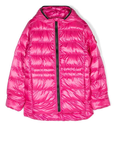 Canada Goose Kids' Pink Cypress Hooded Quilted Jacket