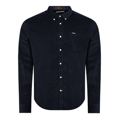 Barbour Men's Ramsey Tailored-fit Corduroy Shirt In Navy