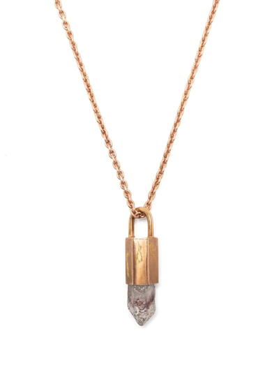 Parts Of Four Talisman Quartz Pendant Necklace In Pink