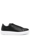 ARMANI EXCHANGE LEATHER LOW-TOP SNEAKERS