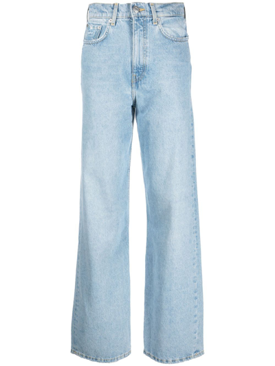 Bimba Y Lola High-rise Wide-leg Jeans In Blue