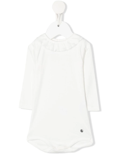 Petit Bateau Babies' Peter-pan Collar Shorties In White