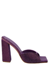 Gia Borghini Rosie 14 Sandal Block Heel In Purple