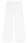VALENTINO VALENTINO CROPPED JEANS WITH STUDS