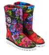 DOLCE & GABBANA FLORAL QUILTED SNOW BOOTS