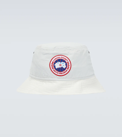 Canada Goose Haven Logo-embroidered Bucket Hat In White