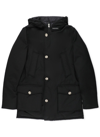 WOOLRICH BUTTONED LONG-SLEEVED PADDED COAT
