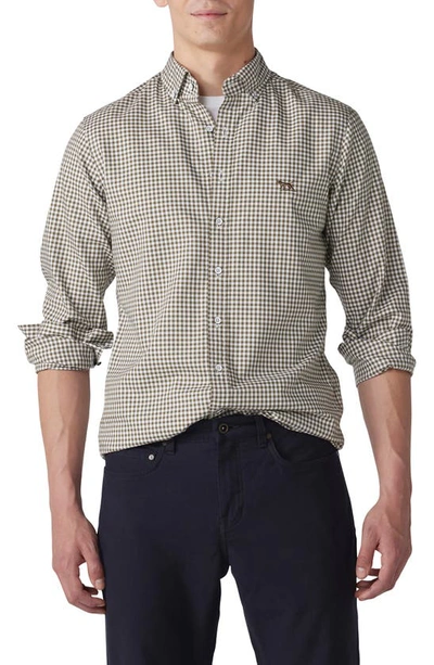 Rodd & Gunn Sports Fit Gingham Button-down Oxford Shirt In Loden