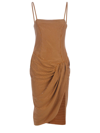 Giuseppe Di Morabito Crystal Embellished Draped Dress
