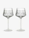 Waterford Lismore Arcus Crystal Wine Glasses Set Of Two In Clear