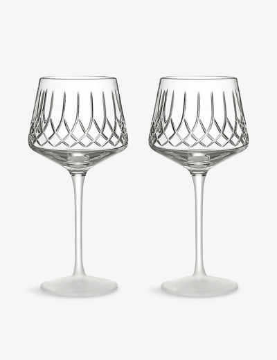 Waterford Lismore Arcus Crystal Wine Glasses Set Of Two In Clear