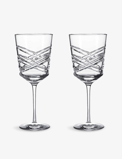 Waterford Aran Crystal Red Wine Glasses Set Of Two