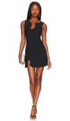 Amanda Uprichard Puzzle Minidress In Black