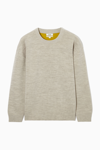 Cos Relaxed-fit Merino Wool Sweater In Brown
