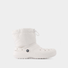 Crocs Classic Lined Neo Puff Boot In White