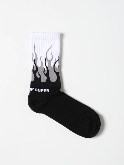 Vision Of Super Double Flames Socks In Black