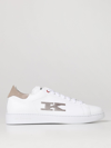 Kiton Embroidered-logo Low-top Sneakers In White 1