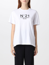 N°21 Logo Print T-shirt In White
