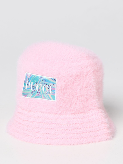 Emilio Pucci Soft Knit Bucket Hat In Pink
