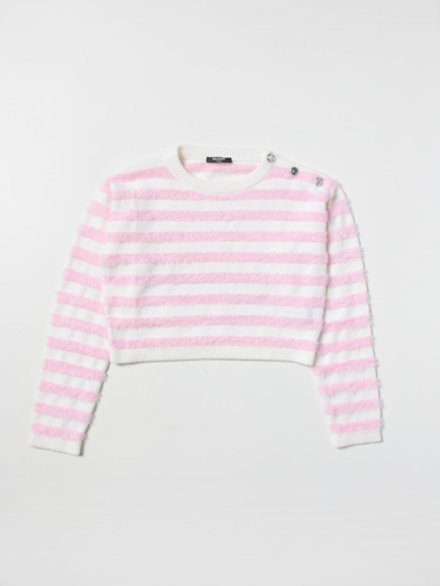 Balmain Jumper  Kids In Pink