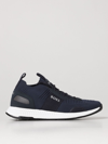 Hugo Boss Boss Repreve Knit Sock Sneakers In Blue