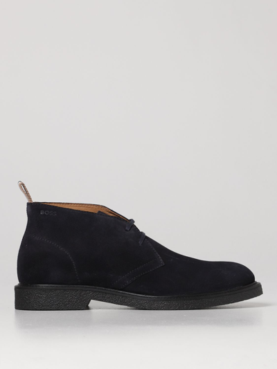 Hugo Boss Desert Boots Boss Men In Blue | ModeSens