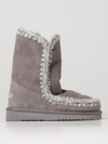 Mou Flat Ankle Boots  Women In Grey