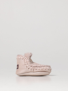 Mou Shearling-lined Ankle Boots In Pink