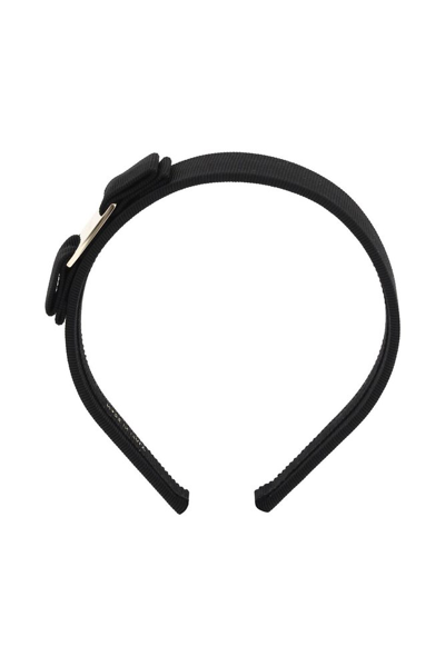 Ferragamo Salvatore  Vara Bow Headband In Black