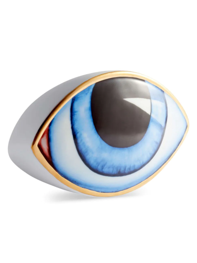 L'objet Lito Gold-plated Porcelain Paperweight In Multi