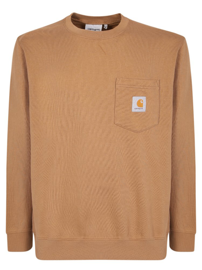 Carhartt Beige Cotton Sweatshirt