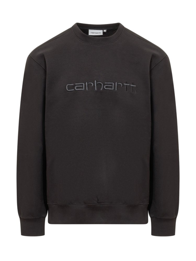 Carhartt Wip Logo Embroidered Long In Black