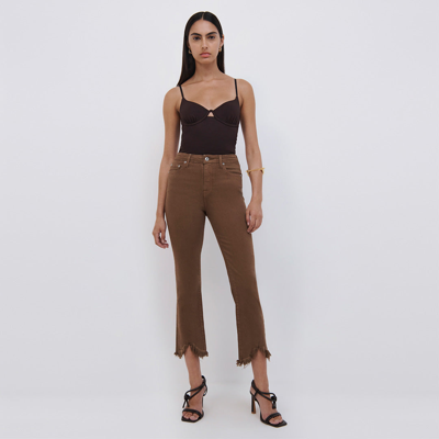 Jonathan Simkhai River Straight Leg Denim In Coffee