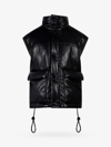 Nanushka Padded Turtleneck Vest With Glossy Finish In Black