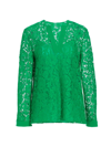 VALENTINO WOMEN'S FLORAL GUIPURE-LACE TOP