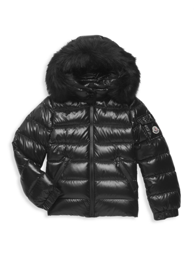 Moncler Little Kid's & Kid's Quilted Puffer Jacket In Black