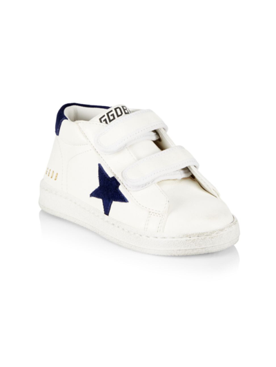 Golden Goose Baby's & Little Kid's June Suede Star Trainers In White Dark Blue