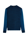 Bugatchi Herringbone Jacquard Sweater In Teal