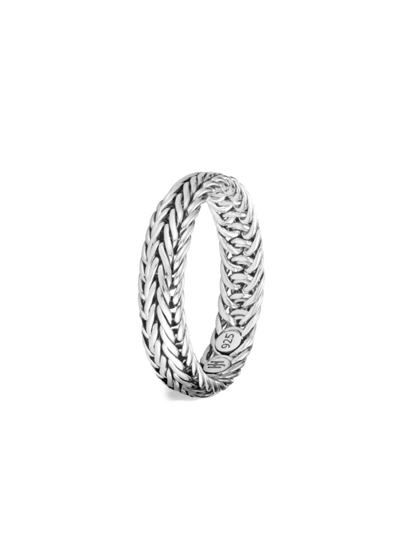 John Hardy Women's Kami Sterling Silver Chain Ring In Pattern