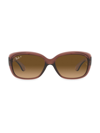 Ray Ban Rb4101 58mm Square Sunglasses In Dark Brown