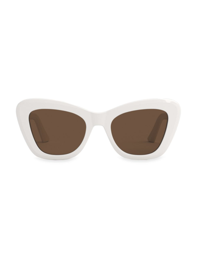 Dior Bobby 52mm Cat Eye Sunglasses In Ivory