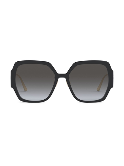 Dior Montaigne 58mm Square Sunglasses In Grey Grad